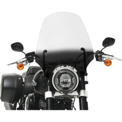 PartzBiz HD MEP5281 - Memphis Shades El Paso 19” Black Gradient Sportshield 9” Harley Softail M8 18+