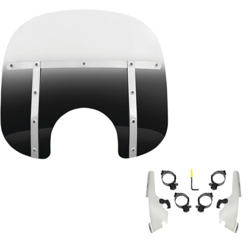PartzBiz HD: 3466512-Memphis Shades Fats 13 Gradient Black Windshield Polished Mount Harley 18+ FLSB PartzBiz HD: 3466512-Memphis Shades Fats 13 Gradient Black Windshield Polished Mount Harley 18+ FLSB