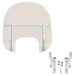 PartzBiz HD MEM6109 + MEK2032 - Memphis Shades Fats 15” Solar Windshield Quick Mounts Kit Harley Softail 18+ FLFB