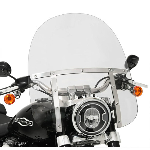PartzBiz HD: 3466549-Memphis Shades Fats 19” Clear Windshield Polished Mounts Kit Harley 18+ FLSB PartzBiz HD: 3466549-Memphis Shades Fats 19” Clear Windshield Polished Mounts Kit Harley 18+ FLSB