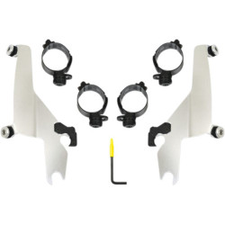 PartzBiz HD MEK2047 - Memphis Shades Sportshield Polished Trigger-Lock Mounting Harley Softail M8 18+