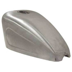 PartzBiz HD 81084 - 2.3 Gallon Sportster Custom Bobber Raw Steel Gas Tank Old School Harley Chopper
