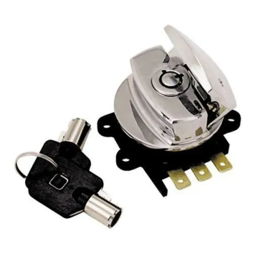 PartzBiz HD: 3464878-Chrome Round Key Light Ignition Switch Electrical Harley Big Twin 71313-96A OEM PartzBiz HD: 3464878-Chrome Round Key Light Ignition Switch Electrical Harley Big Twin 71313-96A OEM