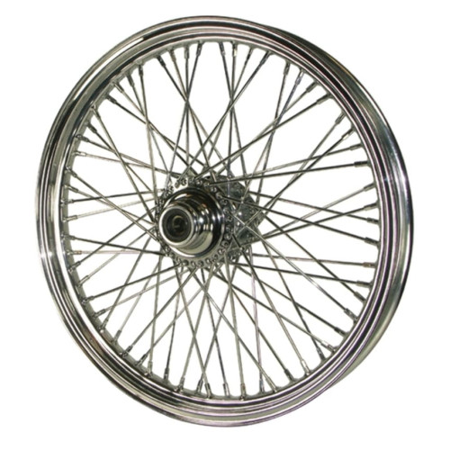 PartzBiz HD: 3477476-19 x 2.5 Front Chrome 60 Spoke Wheel Rim Dual 84-99 Dyna Sportster Harley