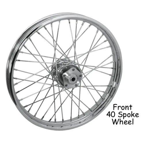 PartzBiz HD: 3477472-21 x 2.15 Front Chrome 40 Spoke Wheel Rim Dual Disc 80-83 Wide Glide FXWG Harley PartzBiz HD: 3477472-21 x 2.15 Front Chrome 40 Spoke Wheel Rim Dual Disc 80-83 Wide Glide FXWG Harley