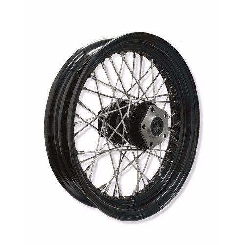 PartzBiz HD: 3457412-Front 16 x 3 40 Spoke Black Rim Hub Wheel Harley FLST Softail Heritage & Fatboy PartzBiz HD: 3457412-Front 16 x 3 40 Spoke Black Rim Hub Wheel Harley FLST Softail Heritage & Fatboy