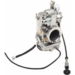 PartzBiz HD TM42-6PK - Mikuni HSR 42mm Polished HSR42 Carb Carburetor 1990-2006 Harley Evo Twin Cam 88