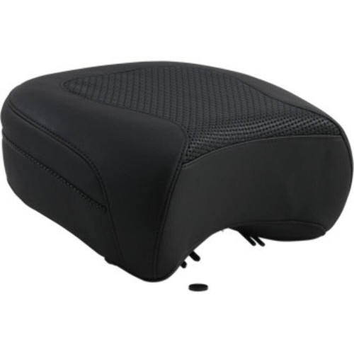 PartzBiz HD: 3480524-Mustang Black Rear Police Air Ride Passenger Seat Textured Harley Touring 97+