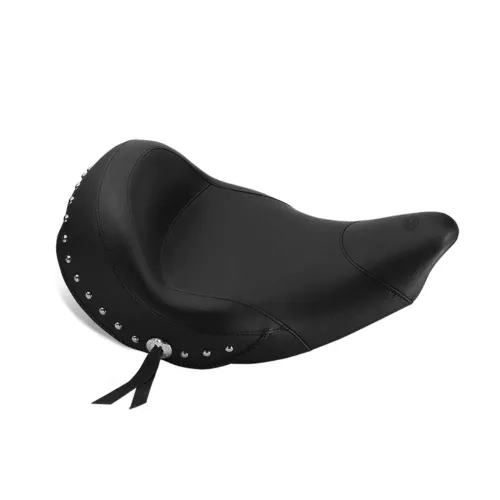 PartzBiz HD: 3451715-Mustang Black Seat Vintage Wide Touring Solo Chrome Studded Indian 14-18 Chief PartzBiz HD: 3451715-Mustang Black Seat Vintage Wide Touring Solo Chrome Studded Indian 14-18 Chief