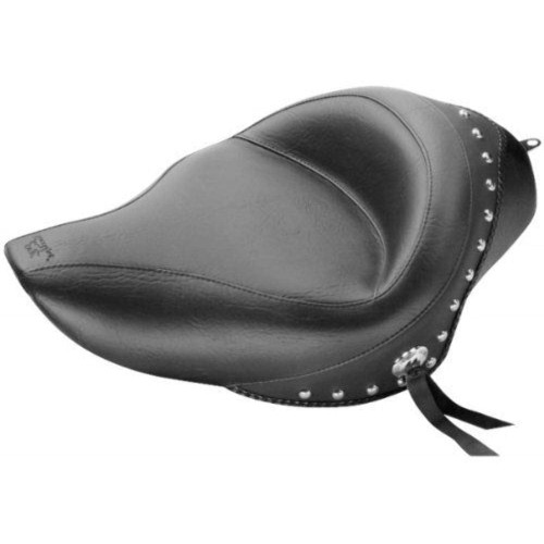 PartzBiz HD: 3451867-Mustang Seat Wide Touring Studded Solo 2004-2017 Harley Sportster XL 76153