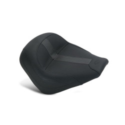PartzBiz HD 75374 - Mustang Vintage Solo Seat Black Vinyl Saddle Indian Scout Bobber Sixty 2015-2019