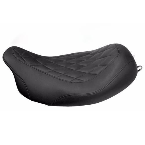 PartzBiz HD: 3455426-Mustang 13” Wide Tripper Diamond Stitch Pattern Solo Seat 2006-2017 Harley Dyna