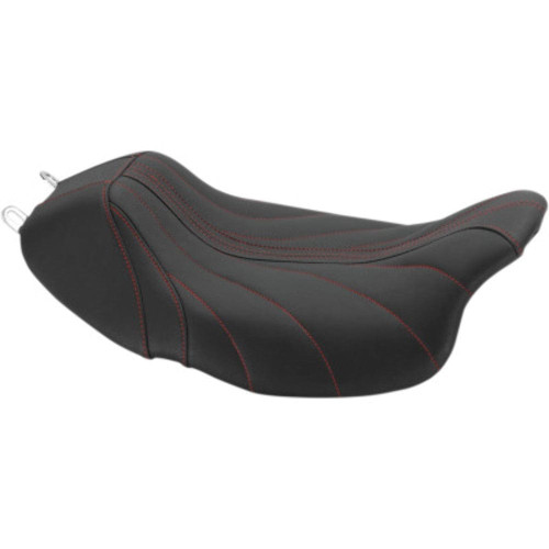 PartzBiz HD: 3467566-Mustang Black Revere Journey Solo Seat Gravity Red Stitch Harley 08-20 Touring PartzBiz HD: 3467566-Mustang Black Revere Journey Solo Seat Gravity Red Stitch Harley 08-20 Touring