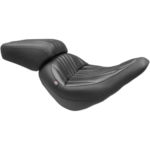 PartzBiz HD: 3455434-Mustang Black Standard Touring Passenger Seat Harley Low Rider Sport Glide 2018+