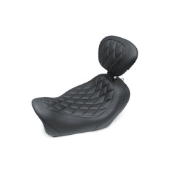 PartzBiz HD 79799 - Mustang Black Wide Tripper Driver Seat Backrest Diamond Harley Dyna FXDF 14-17 PartzBiz HD 79799 - Mustang Black Wide Tripper Driver Seat Backrest Diamond Harley Dyna FXDF 14-17