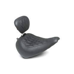 PartzBiz HD 83025 - Mustang Black Wide Tripper Driver Seat พนักพิงเพชร Harley Softail FLFB 18+ PartzBiz HD 83025 - Mustang Black Wide Tripper Driver Seat พนักพิงเพชร Harley Softail FLFB 18+