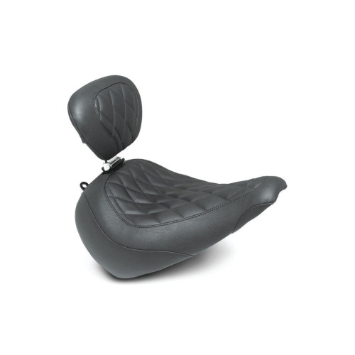 PartzBiz HD: 3469308-Mustang Black Wide Tripper Driver Seat พนักพิงเพชร Harley Softail FLFB 18+ PartzBiz HD: 3469308-Mustang Black Wide Tripper Driver Seat พนักพิงเพชร Harley Softail FLFB 18+
