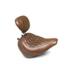 PartzBiz HD 83058 - Mustang Brown Wide Tripper Driver Diamond Seat พนักพิง Harley M8 18+ Breakout PartzBiz HD 83058 - Mustang Brown Wide Tripper Driver Diamond Seat พนักพิง Harley M8 18+ Breakout