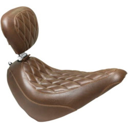 PartzBiz HD 83031 - Mustang Brown Wide Tripper Driver Diamond Seat Backrest Harley Softail FXBB M8 PartzBiz HD 83031 - Mustang Brown Wide Tripper Driver Diamond Seat Backrest Harley Softail FXBB M8