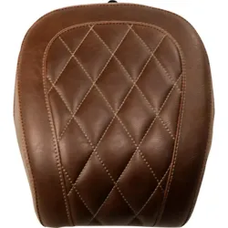PartzBiz HD 83033 - Mustang Brown Wide Tripper Passenger Pillion Diamond Seat Harley Softail FXBB M8 PartzBiz HD 83033 - Mustang Brown Wide Tripper Passenger Pillion Diamond Seat Harley Softail FXBB M8