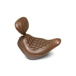 PartzBiz HD 83040 - Mustang Brown Wide Tripper Solo Driver Seat Diamond Backrest Harley FXLR FLSB M8 PartzBiz HD 83040 - Mustang Brown Wide Tripper Solo Driver Seat Diamond Backrest Harley FXLR FLSB M8