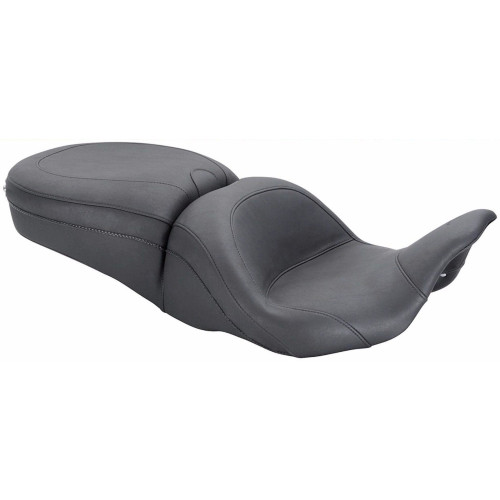 PartzBiz HD: 3451783-Mustang LowDown Reduced Reach One-Piece Vintage Seat 2009-2020 Harley Touring