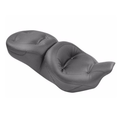 PartzBiz HD: 3451836-Mustang Regal One Piece Seat No Studs 2008-2020 Harley Touring Bagger Dresser
