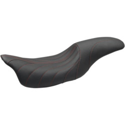 PartzBiz HD 74112AB - Mustang Revere Journey 2 Up 1 Piece Seat Red Gravity Stitch Harley 08+ Touring PartzBiz HD 74112AB - Mustang Revere Journey 2 Up 1 Piece Seat Red Gravity Stitch Harley 08+ Touring