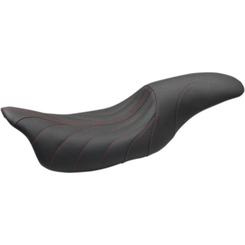 PartzBiz HD: 3467629-Mustang Revere Journey 2 Up 1 Piece Seat Red Gravity Stitch Harley 08+ Touring
