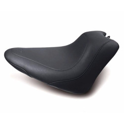 PartzBiz HD 76760 - Mustang Wide Tripper Black Solo Seat 2011-2017 Harley Softail Slim & Blackline
