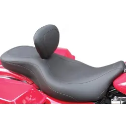 PartzBiz HD 79603 - Mustang Wide Tripper Seat With Driver Backrest 2008-2020 Harley Touring 79603