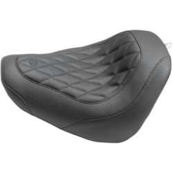 PartzBiz HD 83017 - Mustang Wide Tripper Solo Driver Seat Diamond Harley Softail Fat Bob FXFB 18+