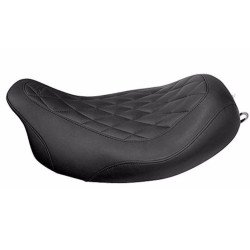 PartzBiz HD 76694 - Mustang Wide Tripper Solo Seat Diamond Pattern Stitch 2008-2017 Harley Touring