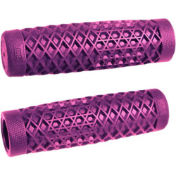 PartzBiz HD B02VTIP - Vans Cult V-Twin Waffle Classic Rubber Purple Grips Hand Set Pair 1” Handlebars