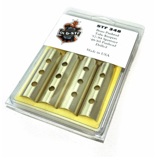 PartzBiz HD: 3452345-Old-Stf ทองเหลืองเจาะรู Pushrod Tube Keepers Harley Ironhead Panhead