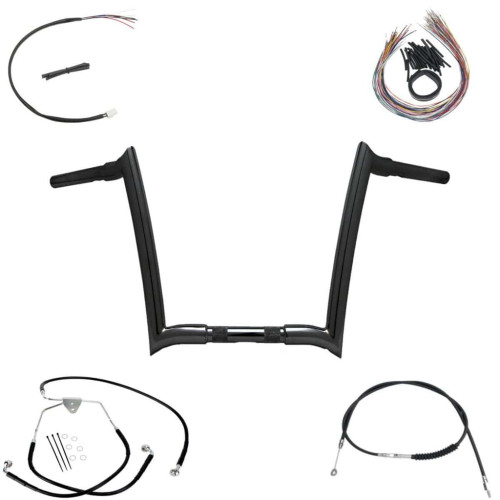 PartzBiz HD: 3458275-OEM Yaffe Black 12” Monkey Handlebar Package 2008-2013 Harley Road Glide King PartzBiz HD: 3458275-OEM Yaffe Black 12” Monkey Handlebar Package 2008-2013 Harley Road Glide King