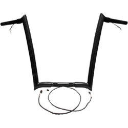 PartzBiz HD 827-05616 - Yaffe Wired 14” Black OEM Monkey Ape Hangers Bars Handlebars Harley Touring FLTR