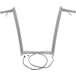 PartzBiz HD 827-05619 - Yaffe Wired 16 Chrome OEM Monkey Ape Hangers Bars Handlebars Harley Touring FLTR