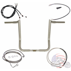 PartzBiz HD 1415PYMBB14CSAHC - Paul Yaffe 14” Chrome Monkey Bagger Handlebars Package 14-15 Harley FLHX/T ABS PartzBiz HD 1415PYMBB14CSAHC - Paul Yaffe 14” Chrome Monkey Bagger Handlebars Package 14-15 Harley FLHX/T ABS