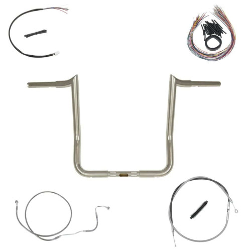 PartzBiz HD: 3480880-Yaffe Chrome 14” Monkey Handlebar Package 08-13 Harley Street Electra Glide ABS PartzBiz HD: 3480880-Yaffe Chrome 14” Monkey Handlebar Package 08-13 Harley Street Electra Glide ABS