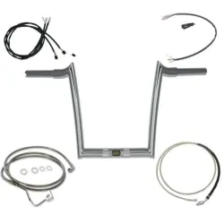 PartzBiz HD 16PYRGXU16CSAHC - Paul Yaffe 16” Chrome Monkey Bagger Bars Handlebars 16 Harley Package FLTR ABS PartzBiz HD 16PYRGXU16CSAHC - Paul Yaffe 16” Chrome Monkey Bagger Bars Handlebars 16 Harley Package FLTR ABS