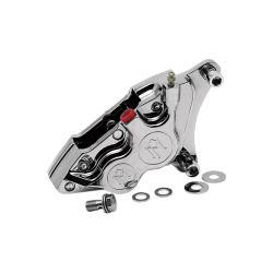 PartzBiz HD 0053-2915-CH - Four Piston Chrome Differential Bore Caliper 11.5” Rotor Front Left Harley 84-99 PartzBiz HD 0053-2915-CH - Four Piston Chrome Differential Bore Caliper 11.5” Rotor Front Left Harley 84-99