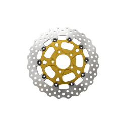 PartzBiz HD 0133-1535S-G - Performance Machine Dominator Front 2-Piece Brake Rotor 11.5” Gold Harley 00-14 PartzBiz HD 0133-1535S-G - Performance Machine Dominator Front 2-Piece Brake Rotor 11.5” Gold Harley 00-14