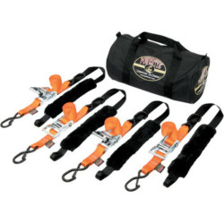 PartzBiz HD TRAILERKIT-89 - Power Tye สายรัดไขมันสีดำสีส้มรถจักรยานยนต์ ATV Tie Downs 4 1.5‚” รถพ่วง 1,000 ปอนด์ PartzBiz HD TRAILERKIT-89 - Power Tye สายรัดไขมันสีดำสีส้มรถจักรยานยนต์ ATV Tie Downs 4 1.5‚” รถพ่วง 1,000 ปอนด์