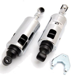 PartzBiz HD 422-4035C - โช้คอัพหลังแบบปรับได้ Chrome Progressive 422 Series ใหม่ Harley Softail PartzBiz HD 422-4035C - โช้คอัพหลังแบบปรับได้ Chrome Progressive 422 Series ใหม่ Harley Softail