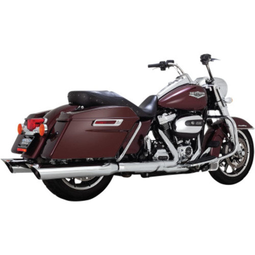 PartzBiz HD: 3471590-Python 4.5‚” ท่อเก็บเสียงทรงสแกลลอปโครเมียมแบบสลิปออน 17+ Harley Touring