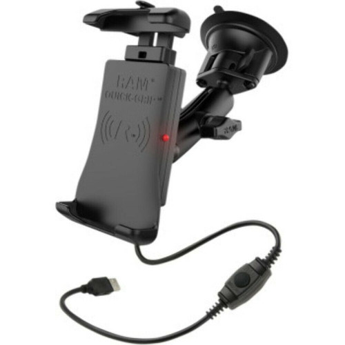 PartzBiz HD: 3475244-Ram Mount Quick-Grip กันน้ำไร้สายโทรศัพท์แท่นชาร์จถ้วยดูด Mount PartzBiz HD: 3475244-Ram Mount Quick-Grip กันน้ำไร้สายโทรศัพท์แท่นชาร์จถ้วยดูด Mount