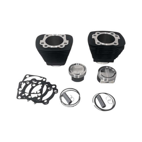 PartzBiz HD: 3490115-Revolution Bolt-On Big Bore Cylinder Kit 1250 Domed Black Harley XL 91-20