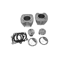PartzBiz HD RP201-110W - Revolution Bolt-On Big Bore Cylinder Kit Flat 98” Silver Harley Twin Cam 99-06 PartzBiz HD RP201-110W - Revolution Bolt-On Big Bore Cylinder Kit Flat 98” Silver Harley Twin Cam 99-06