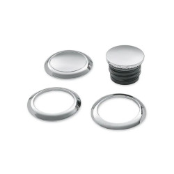 PartzBiz HD 83903 - Gas Cap Kit 61100131 Chrome Softail From ’18